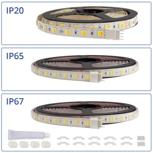 6 meter Dual White led strip Premium met 720 leds - losse strip