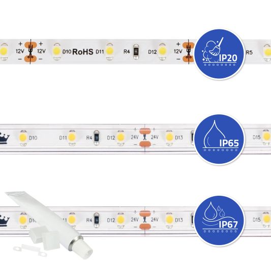 1 meter led strip Daglicht wit - 60 leds