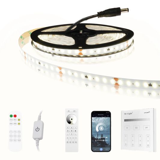 1 meter led strip Helder wit - complete set - Basic 128 leds p/m