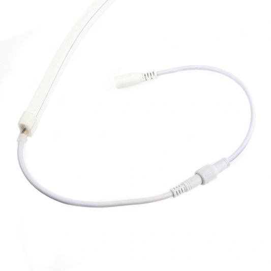 9 meter Neon LED Flex Midi recht Warm Wit - complete set neon verlichting