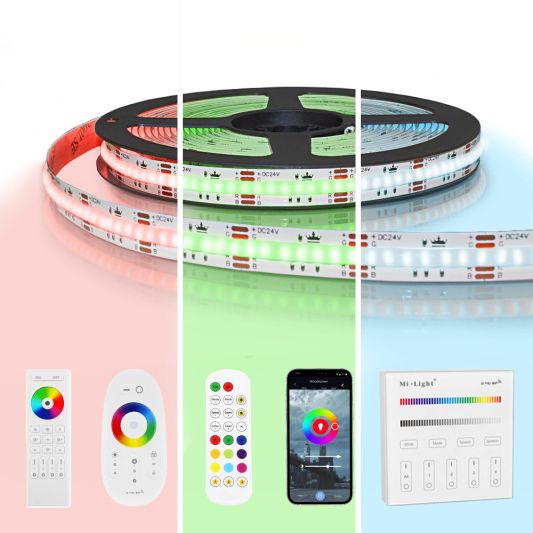 1 meter RGB led strip COB met 810 leds p/m - complete set