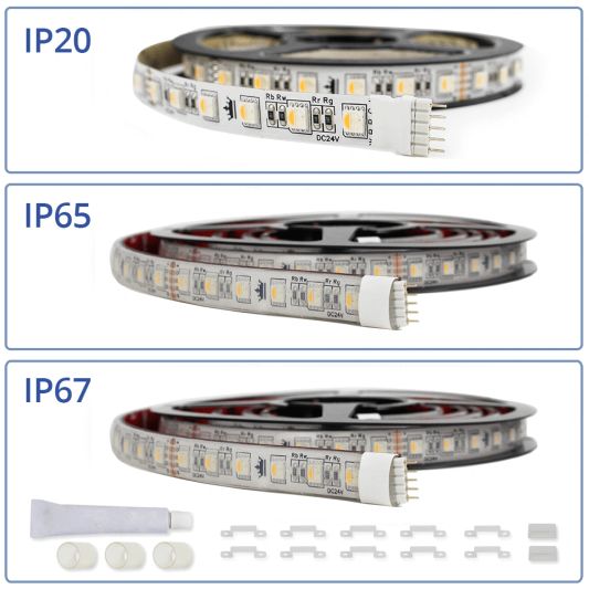 1 meter RGBW led strip Premium met 72 leds - losse strip