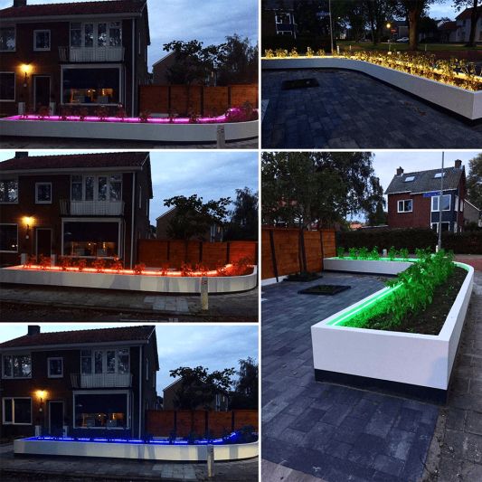 9 meter RGBWW led strip voor buiten complete set