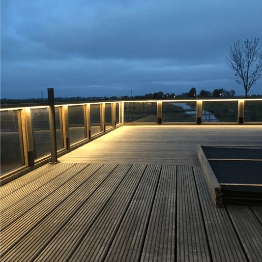 1 meter Warm Witte led strip voor buiten complete set