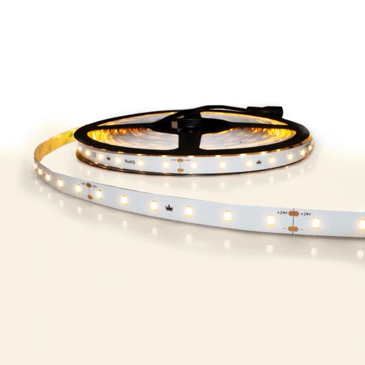 10 meter constant current led strip IP20 24V - 1 lange lengte - 600 leds warm wit 2700K