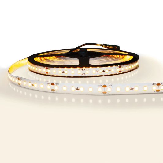 10 meter constant current led strip Premium - IP20 24V - 1 lange lengte - 1200 leds warm wit 2700K
