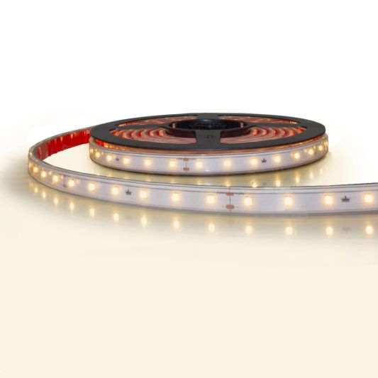 10 meter constant current led strip waterdicht 24V - 1 lange lengte - 600 leds warm wit 2700K