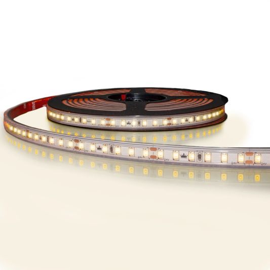 10 meter led strip constant current warm wit waterdicht - 3000 Kelvin - 1200 leds 24V
