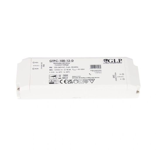 100W - 12V Professionele dimbare led driver