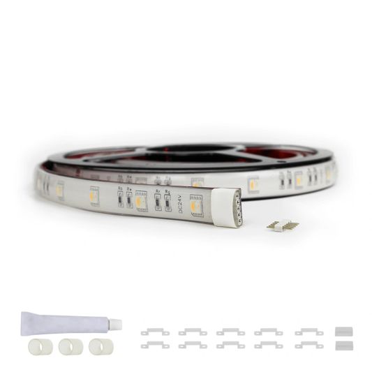 15 meter RGBW led strip voor buiten complete set