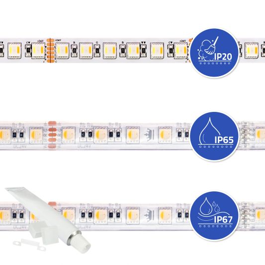 11 meter RGBWW led strip Pro met 1056 leds - complete set
