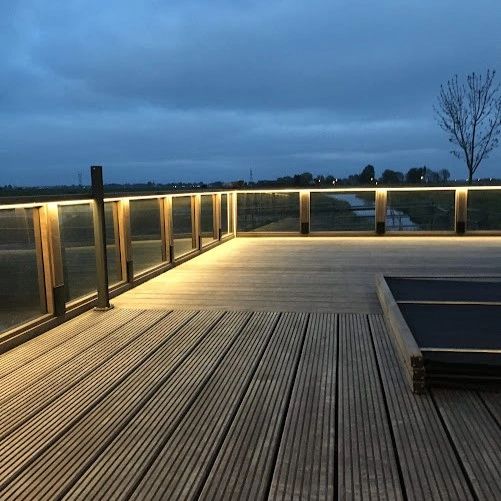 12 meter Warm Witte led strip voor buiten complete set