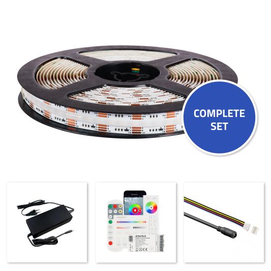 13 meter RGBWW led strip prime met 840 leds p/m - complete set