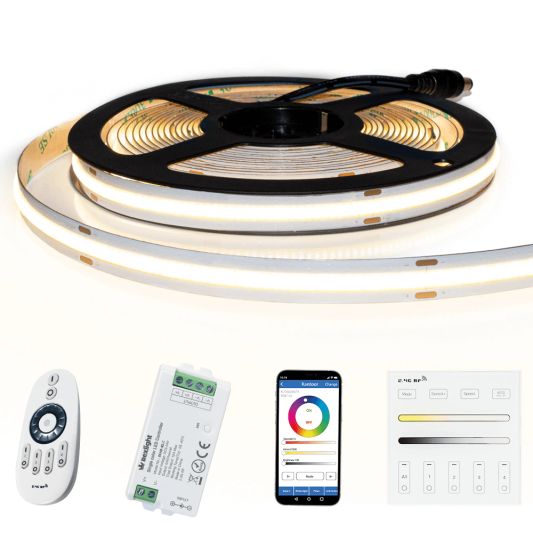 14 meter Helder Wit led strip COB met 504 leds per meter - complete set