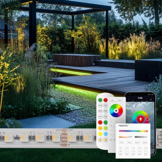 14 meter RGBW led strip voor buiten complete set