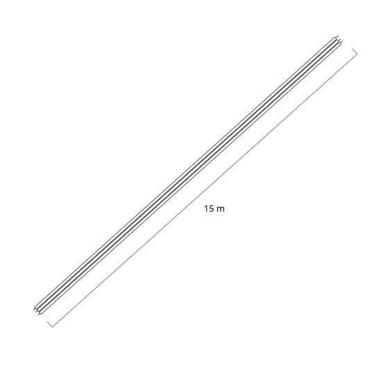 15 meter losse Dual White led strip kabel 3-aderig