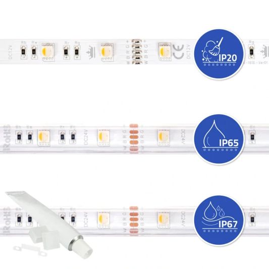 16 meter complete set RGBW led strip met Zigbee controller