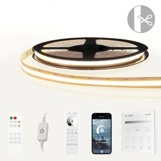 16 meter Helder Wit led strip COB met 600 leds per meter - complete set