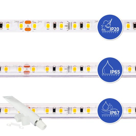 17 meter led strip Warm Wit complete set - Premium 2040 leds