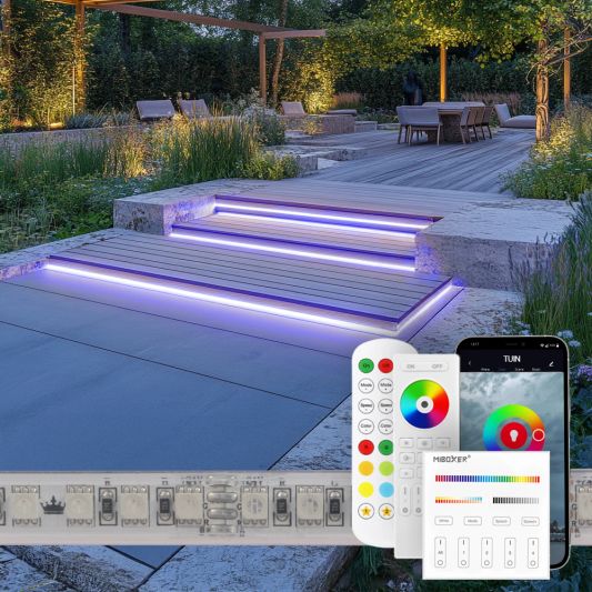 17 meter RGB led strip voor buiten complete set