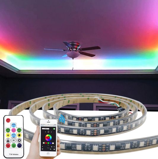 2,5 meter WS2811 digitale RGB led strip set - Premium
