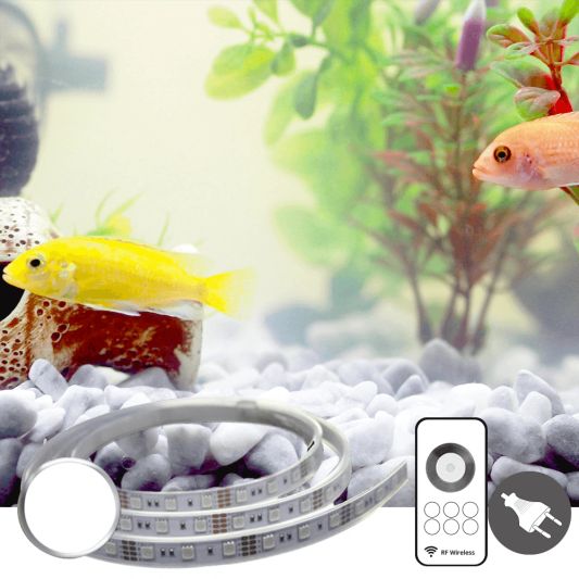 2,5 t/m 5 meter KOUD WIT complete set aquarium led strip