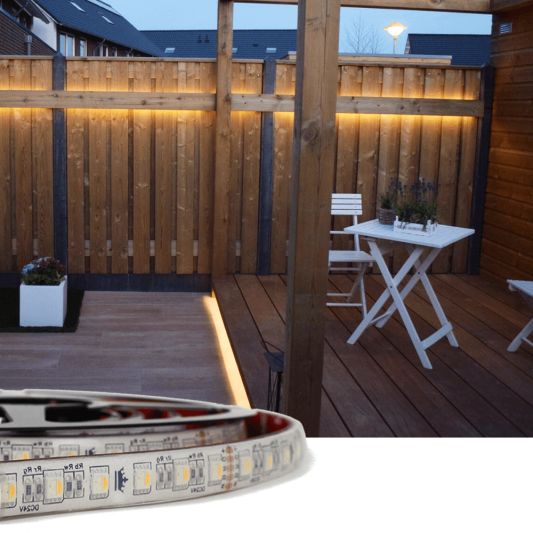 2 meter RGBW led strip voor buiten losse strip