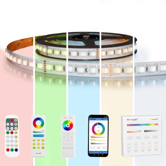 2 meter RGBWW led strip Pro met 192 leds - complete set