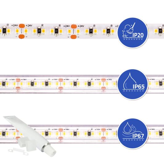21 meter led strip Warm Wit Pro - complete set