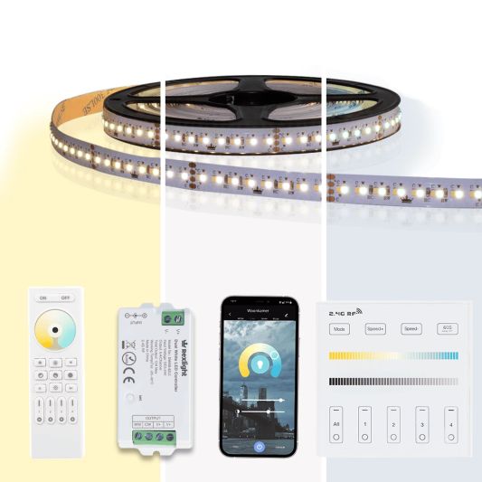 22 meter Dual White led strip complete set - Pro 320 leds