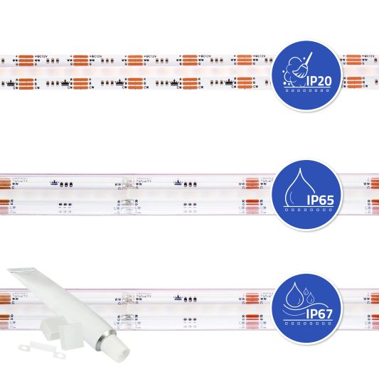 22 meter RGBWW led strip prime met 840 leds p/m - complete set