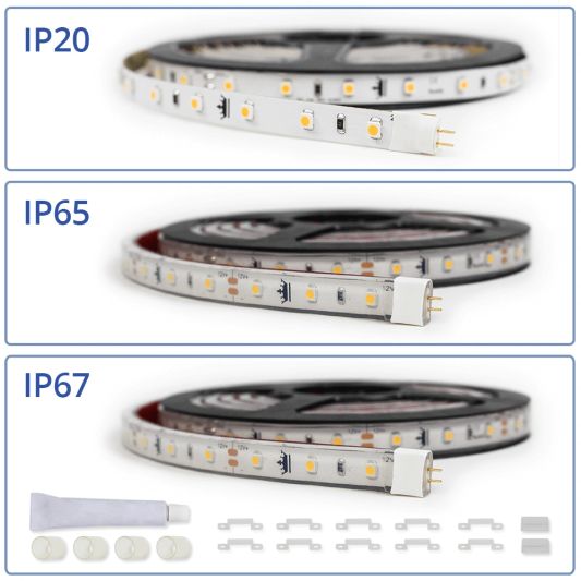 25 meter led strip Warm Wit complete set - Premium 3000 leds
