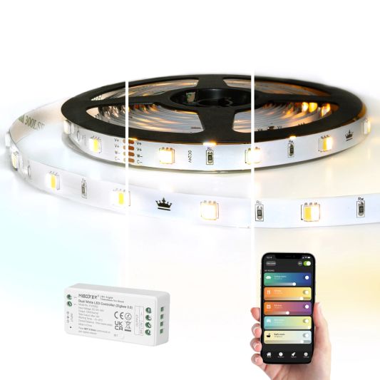 3 meter complete set Dual White led strip met Zigbee controller