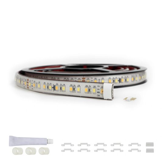 8 meter Dual White led strip voor buiten losse strip