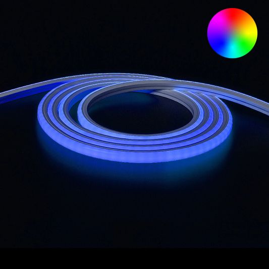 3 meter Neon Led Flex RGB Midi Top View - losse strip
