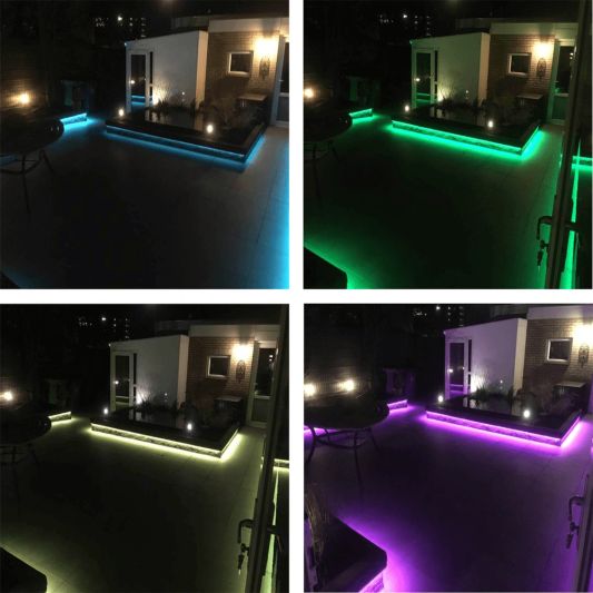3 meter RGBWW led strip voor buiten complete set