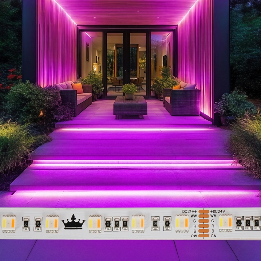 3 meter RGBWW Premium led strip voor buiten losse strip