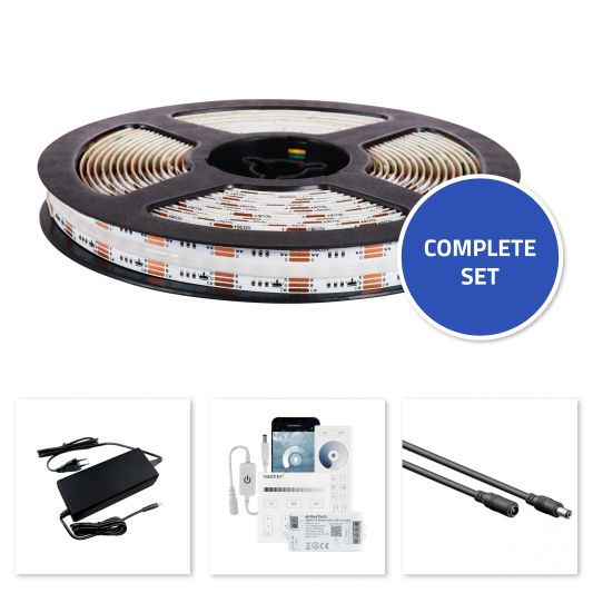 30 meter warm wit - Complete set Basic  - 128 leds p/m