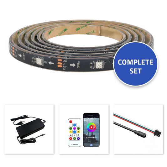 35 meter WS2811 digitale RGB led strip set - Basic