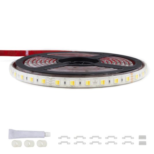 4 meter Dual White led strip voor buiten complete set