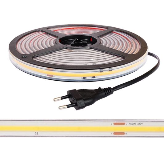 4 meter led strip Warm wit PREMIUM | 230V