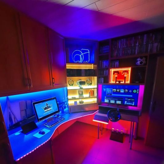 4 meter RGB Neon LED flex Midi Top View - complete set neon verlichting