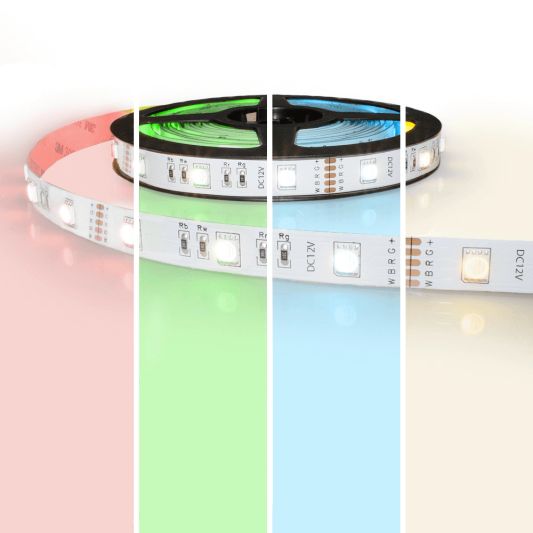 4 meter RGBW led strip Basic met 144 leds - losse strip