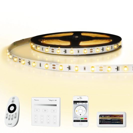 40 meter led strip Warm Wit complete set - Basic 2400 leds