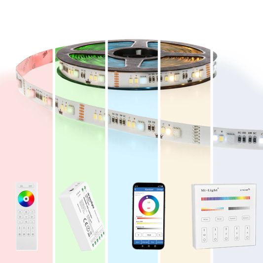 40 meter RGBWW led strip basic met 36 leds p/m - complete set