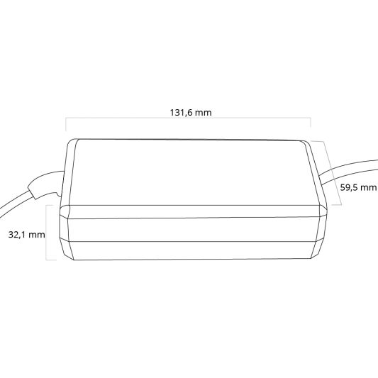 40 Watt - 5V / 8A adapter voor USB led strips
