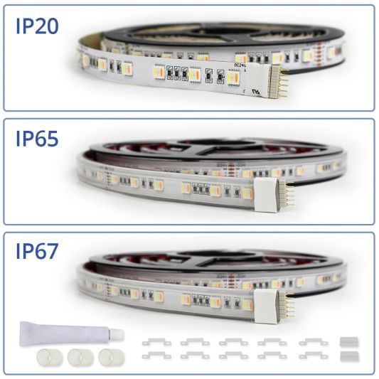 45 meter RGBWW led strip Premium met 2700 leds - complete set