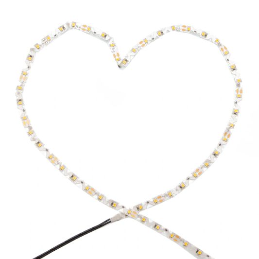 5 meter buigbare led strip IP20 12V - 3000K warm wit - 60 leds p/m