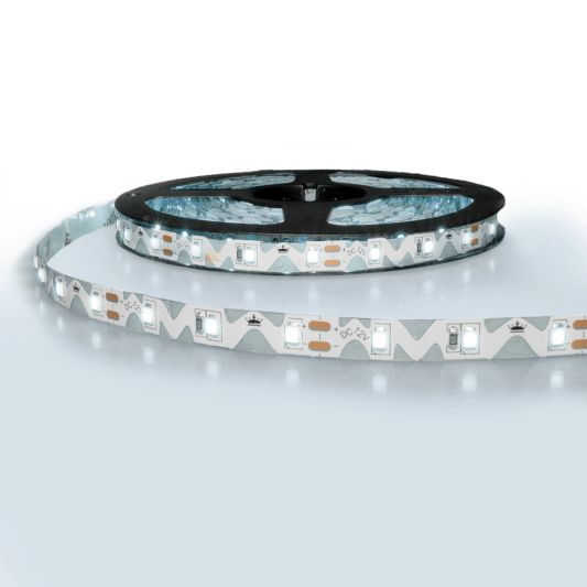 5 meter buigbare led strip IP20 12V - 6500K koud wit - 60 leds p/m