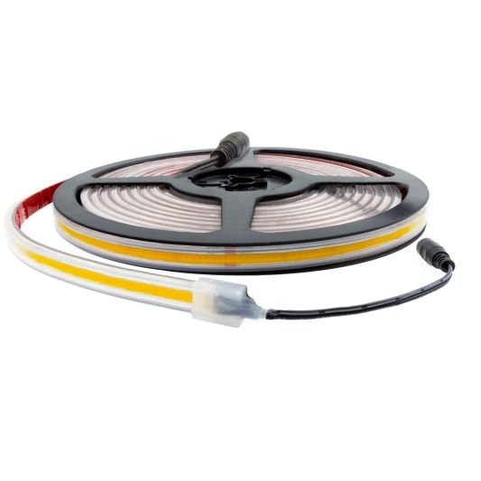 5 meter COB led strip IP65/67 24V - Extra warm wit 2400K - 384 leds p/m